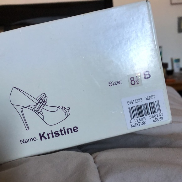 Bakers high heels 8.5 womens leather gloss finish brand new - Picture 5 of 5